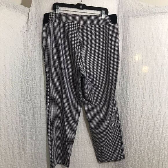 Investments Houndstooth Print Pull-Up Pants Size 18W - Picture 4 of 6